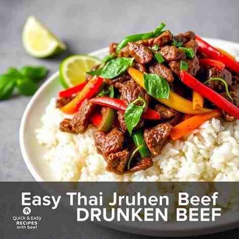 Easy Thai Drunken Beef - Quick & Easy Recipes with Beef
